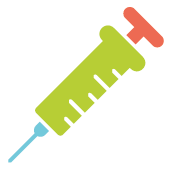 Hausärztliche Praxis im Warndt Icon bunt Impfung